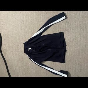 Athleta girls size 16 black and white workout jacket